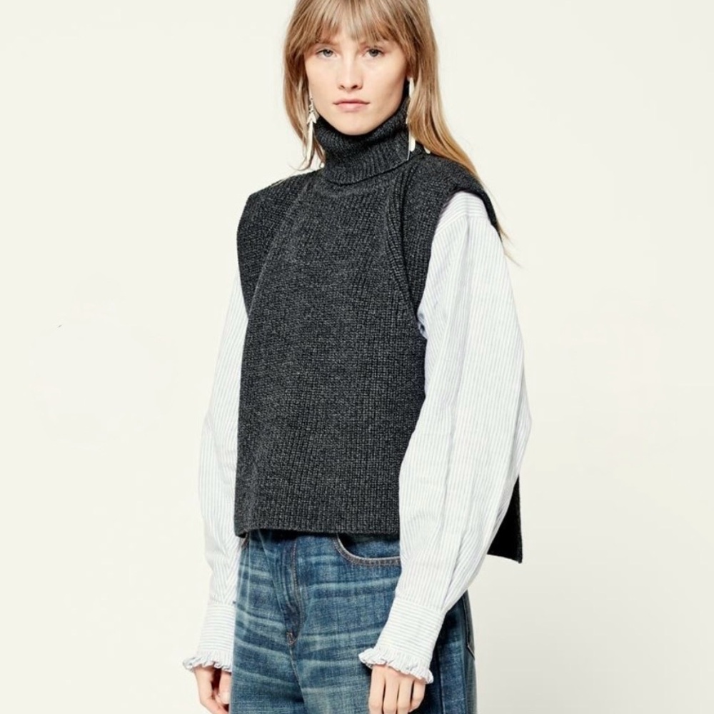 Isabel Marant Charcoal Turtleneck Sweater